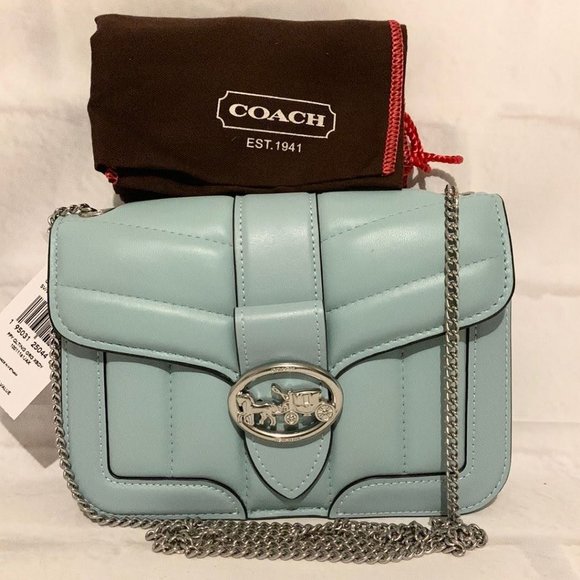 🌺COACH C4519 🌺 WATERFALL QUILTING GEORGIE CROSSBODY BAG MSRP $398 - Picture 2 of 7